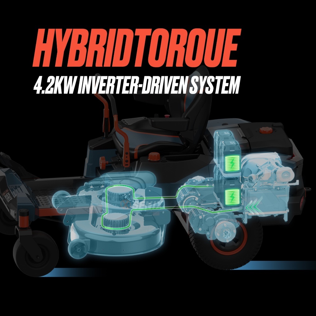 SENIX X6 60V 107cm (42") Zero Turn HYBRID Ride On Mower - Image 6