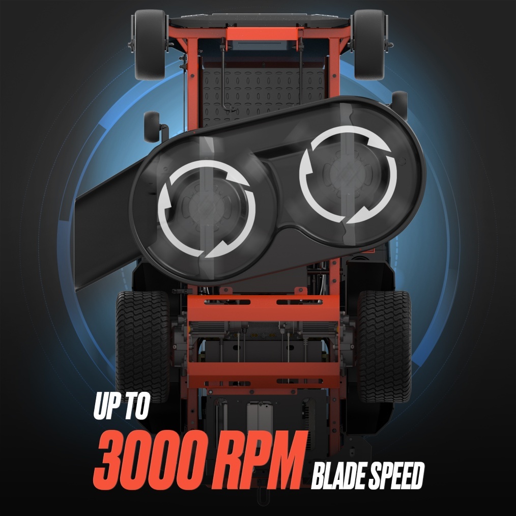 SENIX X6 60V 107cm (42") Zero Turn HYBRID Ride On Mower - Image 10